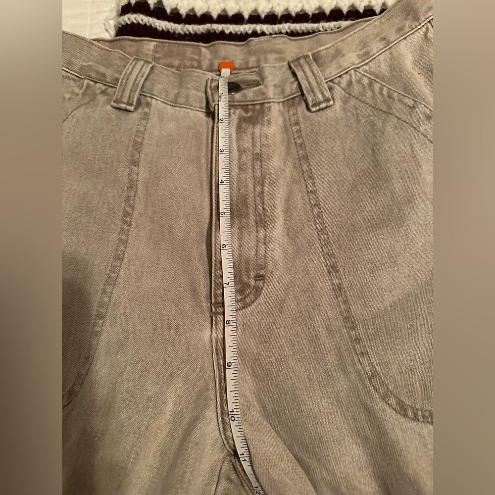 Lee Light Wash Beige/Tan High-Rise Relaxed Jeans - Picture 7 of 9
